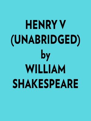 cover image of Henry V (Unabridged)